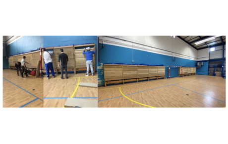 Travaux à la salle