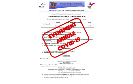 ⚠️⚠️ ANNULATION Concours salle 14 et 15 nombre 2020 ⚠️⚠️